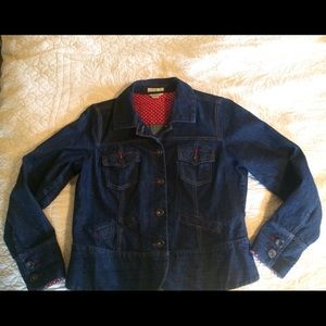 Christopher & Banks dark denim Jean jacket
